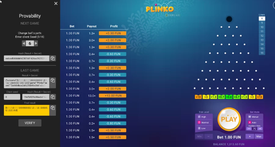 Plinko online